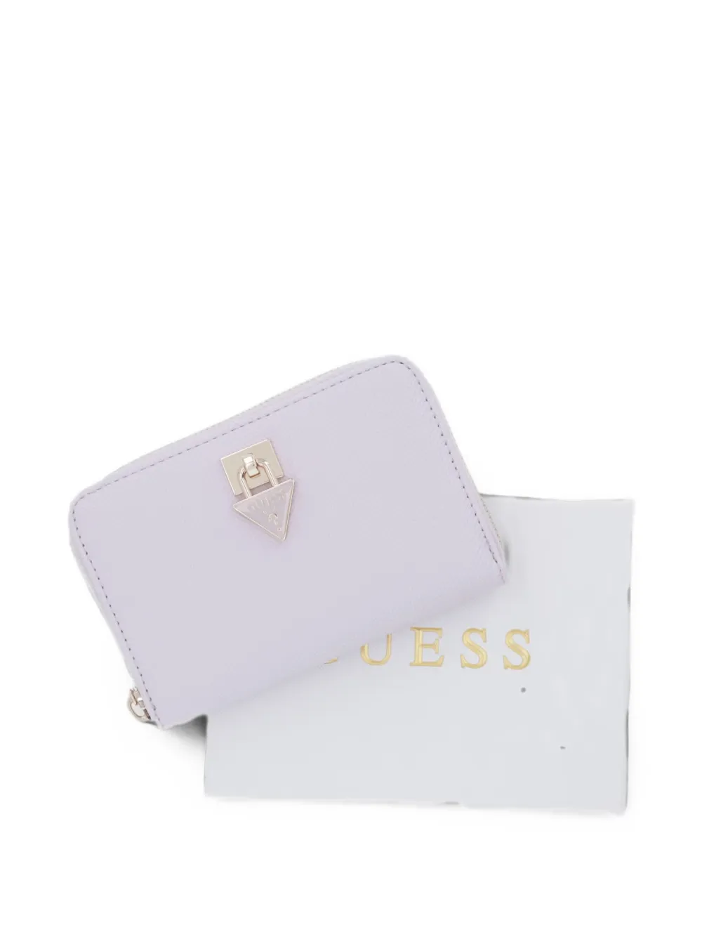 GUESS USA Patsie portemonnee met logoplakkaat en rits Paars
