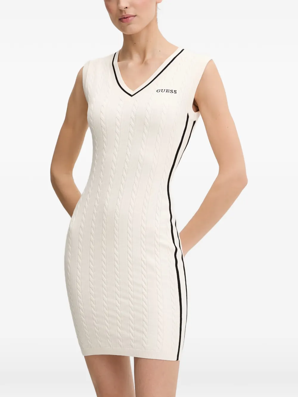 GUESS USA cable-knit sleeveless mini dress - Toni neutri