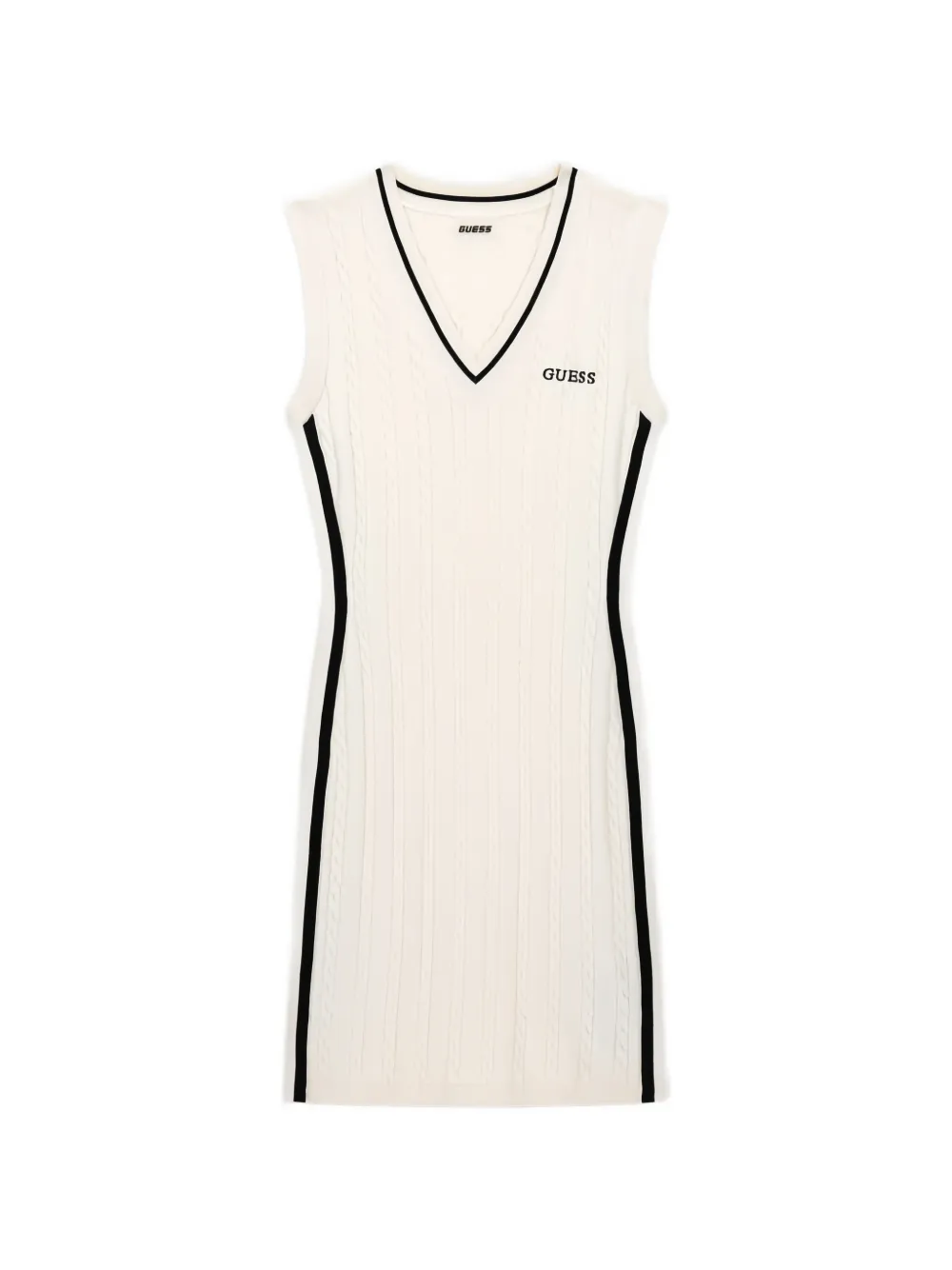 GUESS USA cable-knit sleeveless mini dress - Nude