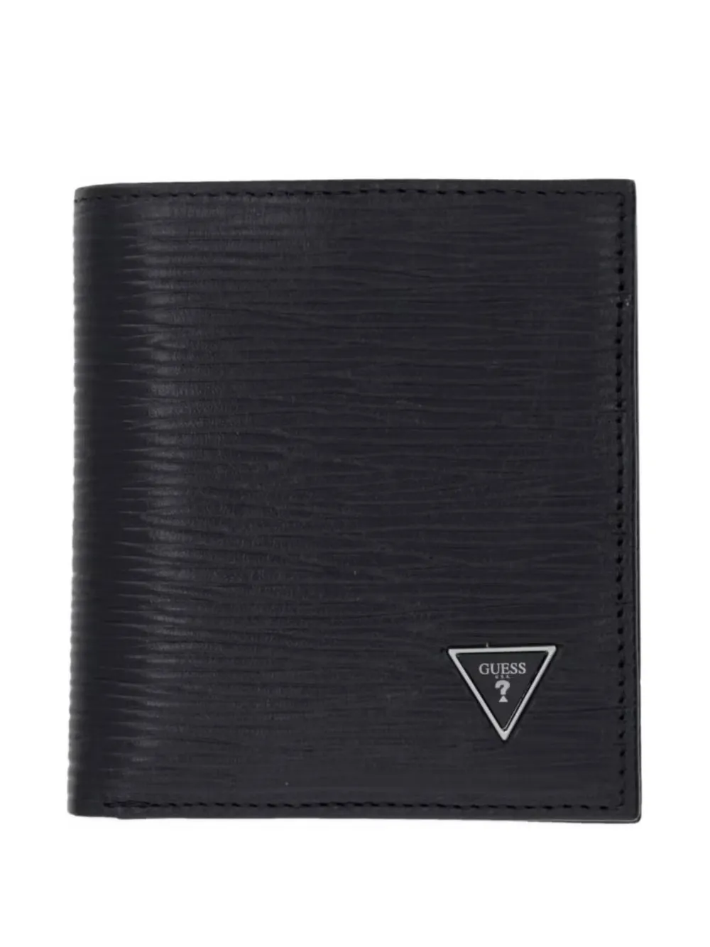 GUESS USA Milano logo-plaque textured wallet - Nero