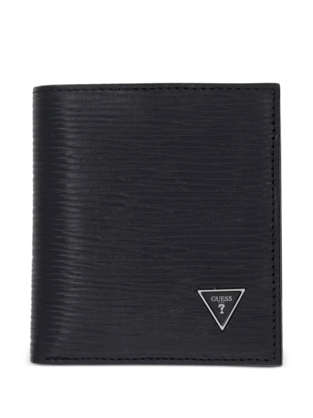 GUESS USA Milano logo-plaque textured wallet - Nero