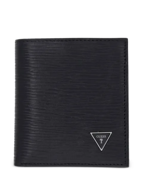 GUESS USA Milano logo-plaque textured wallet