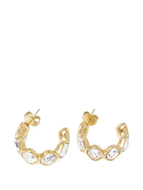 GUESS USA crystal-embellished hoop earrings
