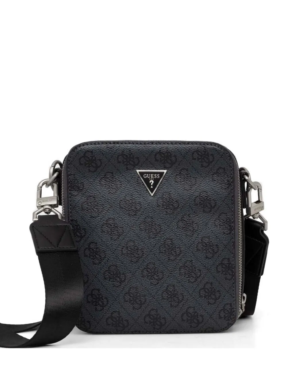 GUESS USA mini Torino 4G logo monogram-print messenger bag - Grigio