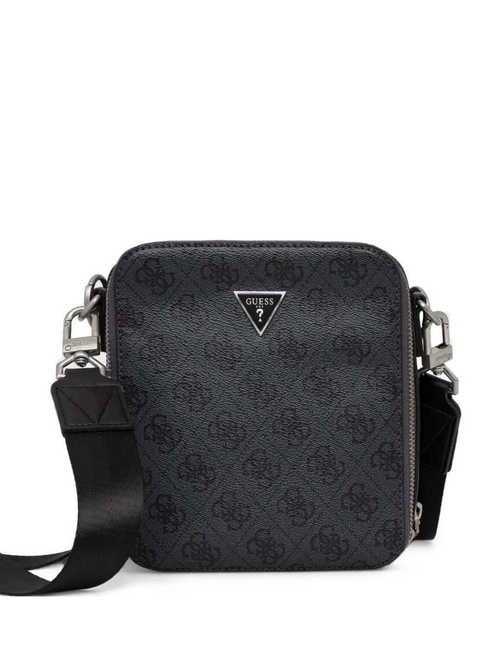 GUESS USA mini Torino 4G logo monogram-print messenger bag - Grigio