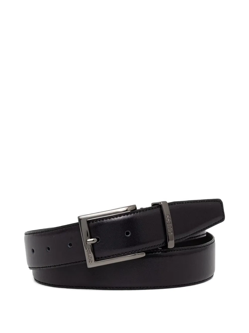GUESS USA logo-engraved buckle belt - Nero
