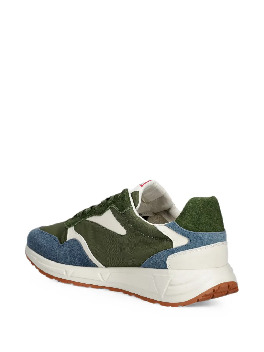 GUESS USA Aria logo-print panelled sneakers Groen