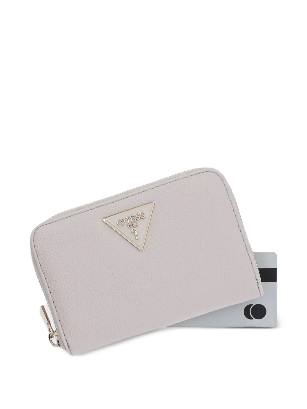 GUESS USA Laurel portemonnee met logoplakkaat en bewerkt effect Wit