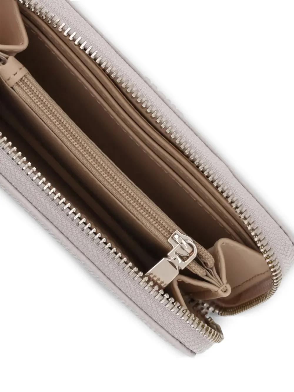 GUESS USA Laurel portemonnee met logoplakkaat en bewerkt effect Wit