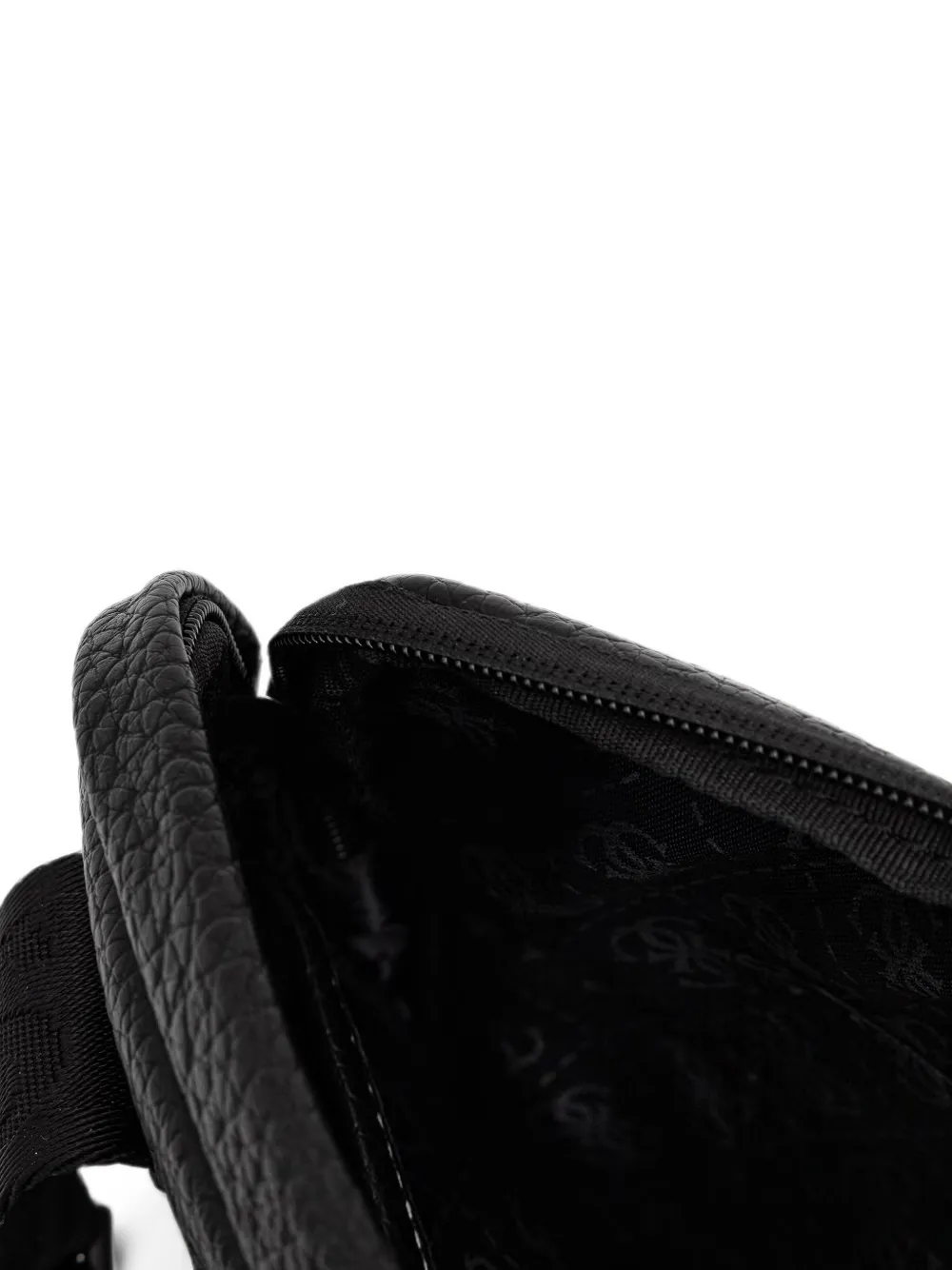 GUESS USA Boston schoudertas met logo-plakkaat en bewerkt effect Zwart