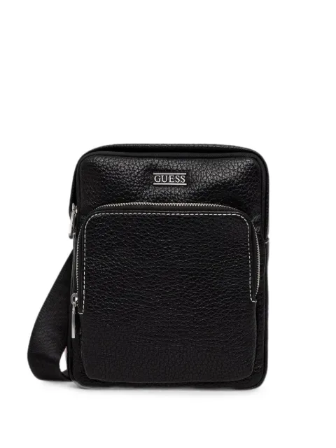 GUESS USA bolsa de hombro Boston con placa del logo