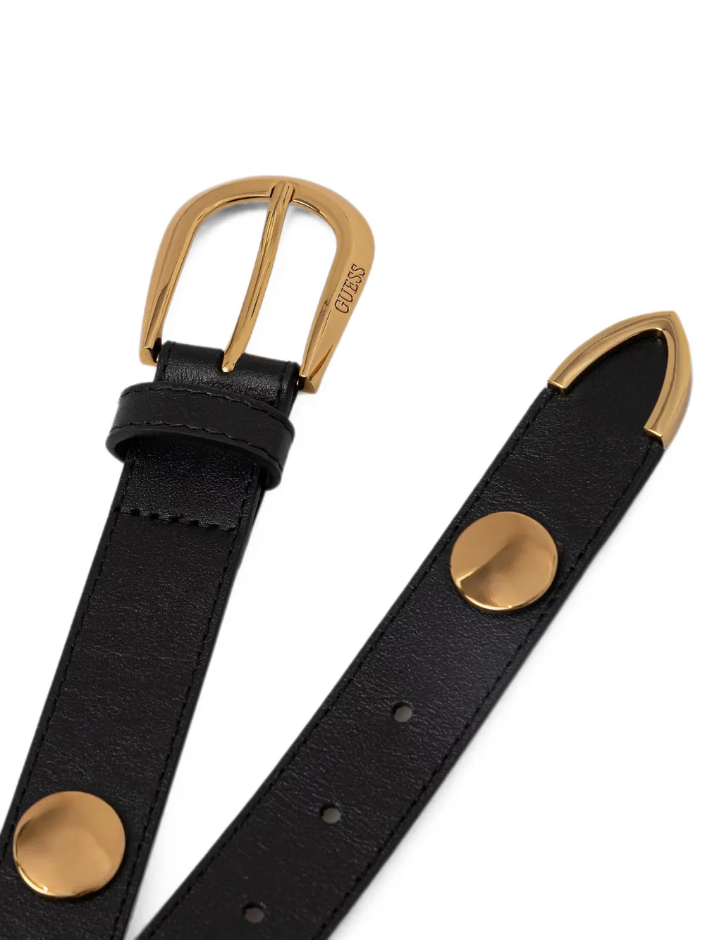 GUESS USA Leren riem Zwart