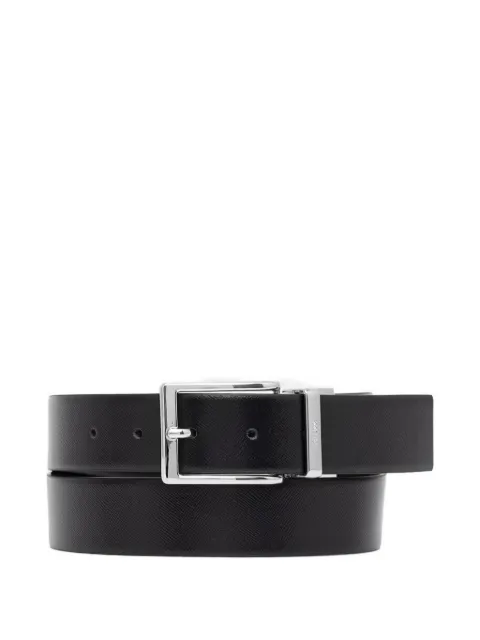 GUESS USA Milano saffiano-effect buckle-fastening belt