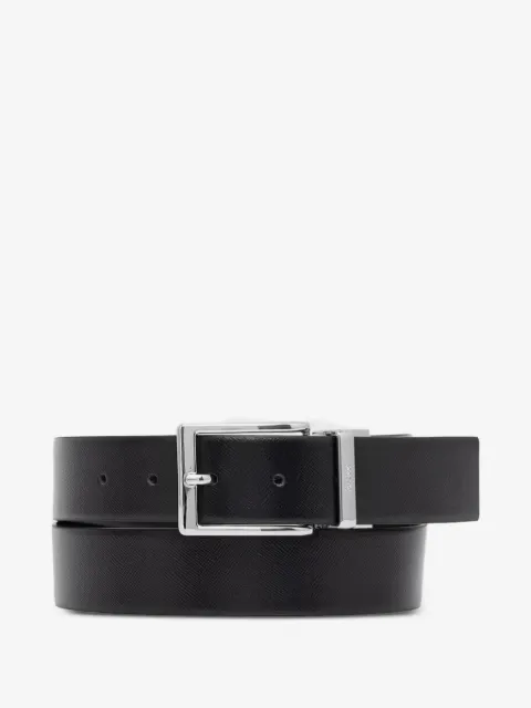 GUESS USA Milano saffiano-effect buckle-fastening belt