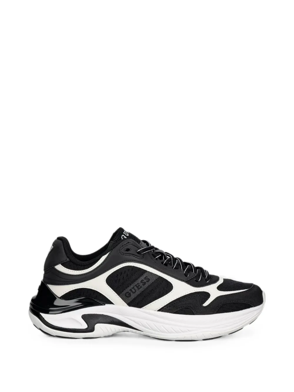 GUESS USA Squan panelled lace-up sneakers - Nero