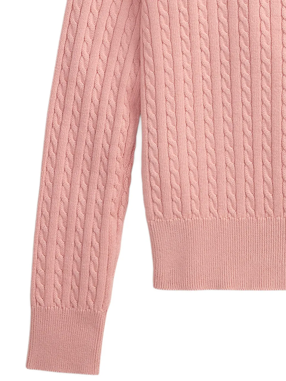 POLO RALPH LAUREN KIDS Kabelgebreid vest Roze