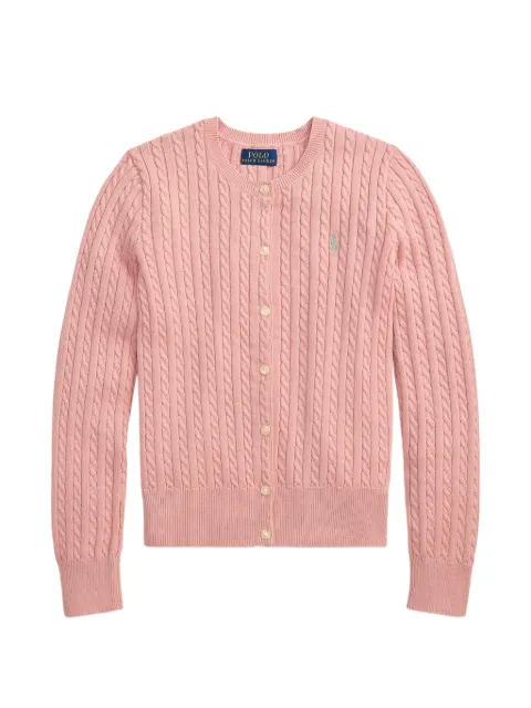 POLO RALPH LAUREN KIDS cárdigan de punto de ochos