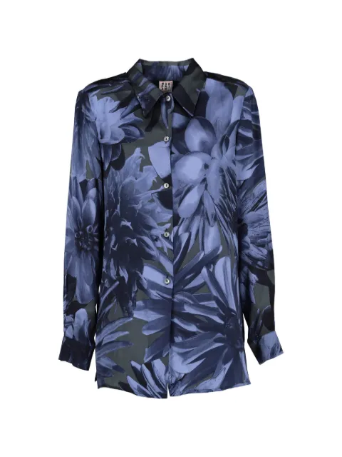 Mondrian floral-print shirt