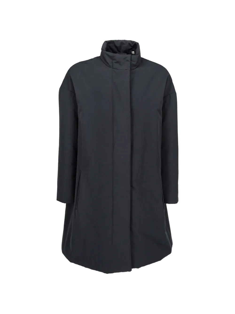 Aspesi Vintage high-neck concealed-fastening coat - Blau