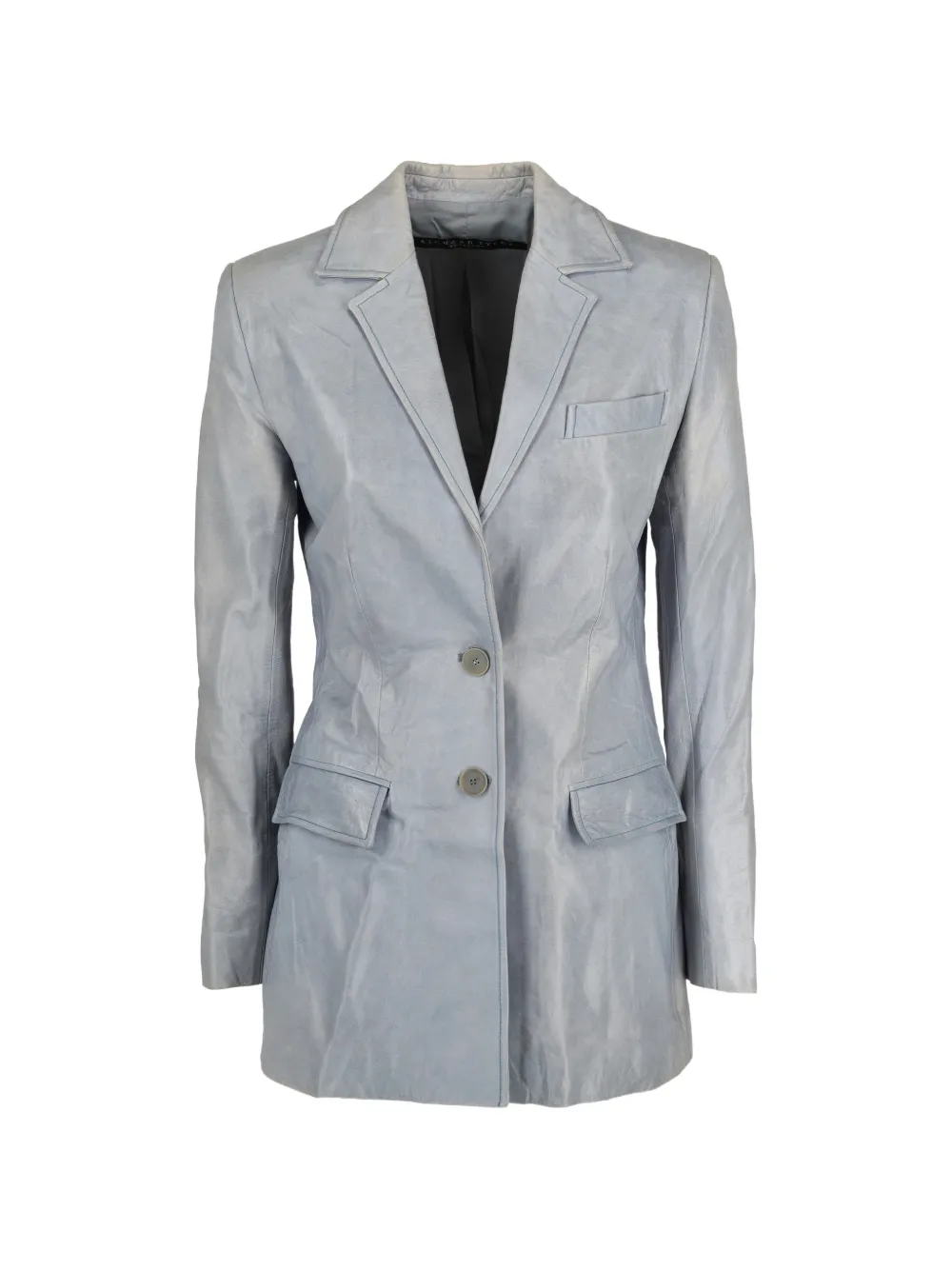 Richard Tyler notched-lapel button-fastening jacket - Blu