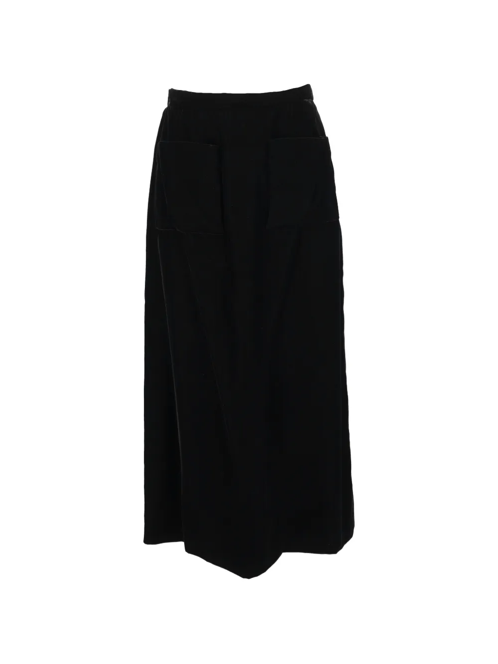 Courrèges Pre-Owned patch-pocket maxi skirt - Nero
