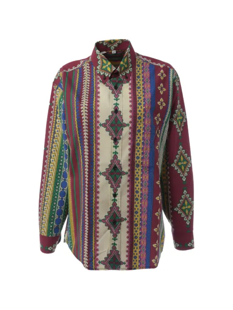Souleiado patterned button-down dress