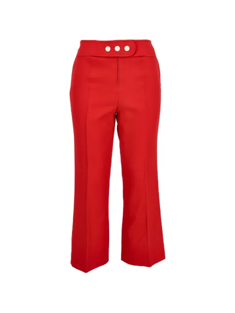 Courrèges Pre-Owned button-detail cropped trousers