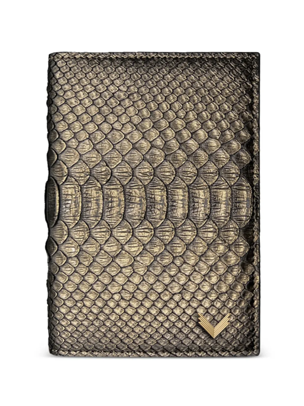 VELANTE logo-detail passport holder - Gold