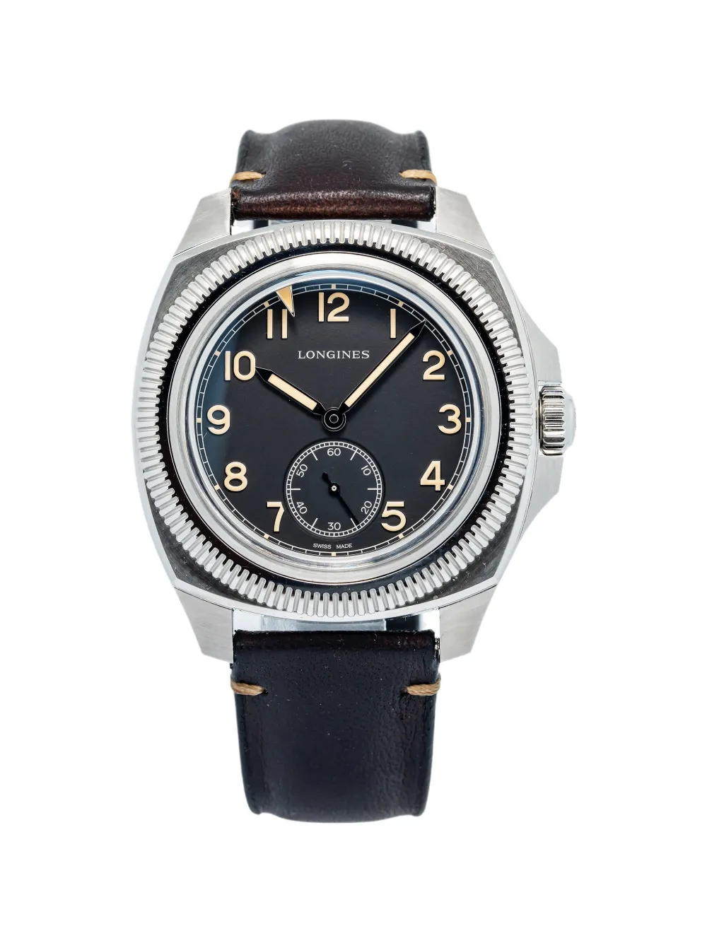 Breguet Breguet Pilot Majetek Tartarugone 43mm watch - Schwarz aus Kalbsleder/Edelstahl in Schwarz