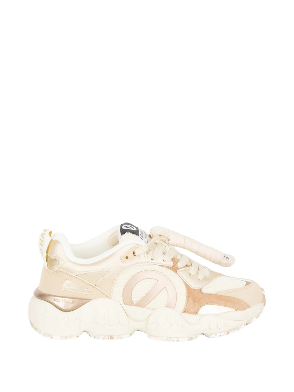No Name Krazee Runner logo-patch sneakers - Toni neutri