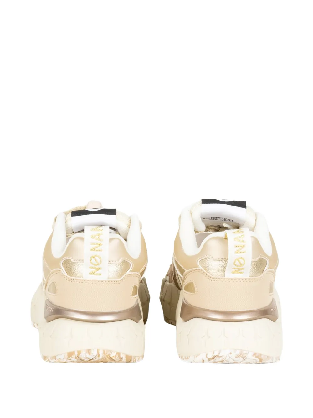 No Name Krazee Runner logo-patch sneakers Beige