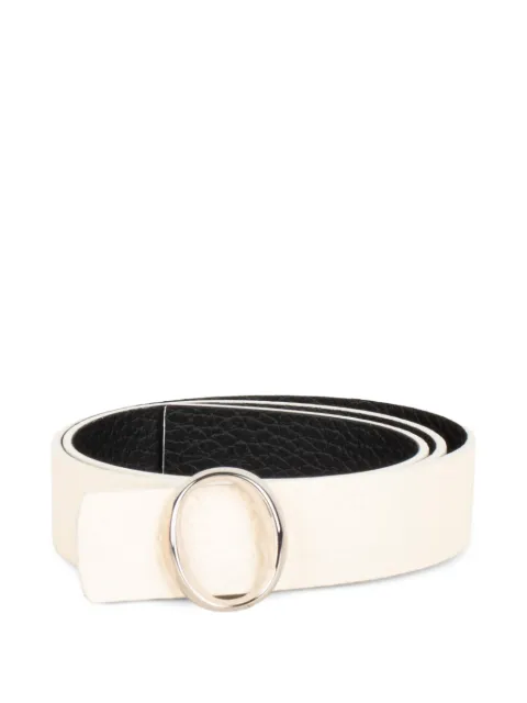 Orciani pebbled-texture double belt
