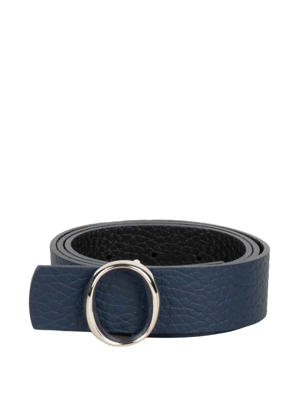 Orciani pebbled oval-buckle belt - Blau