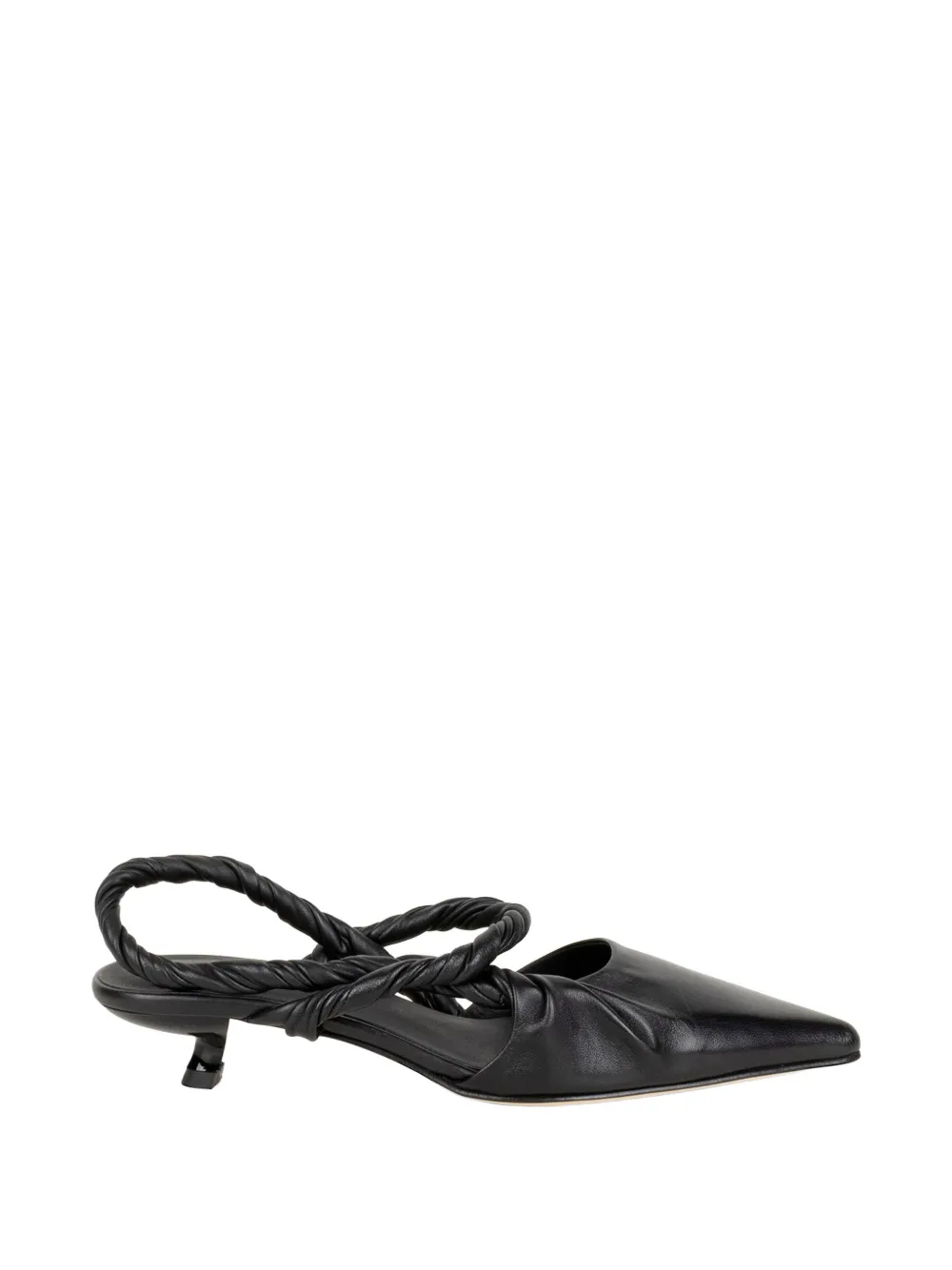 JVAM twisted-strap pointed-toe pumps