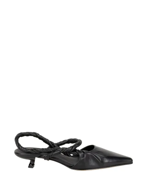 JVAM twisted-strap pointed-toe pumps