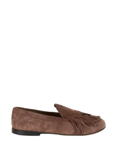 JVAM fringe-detail suede loafers