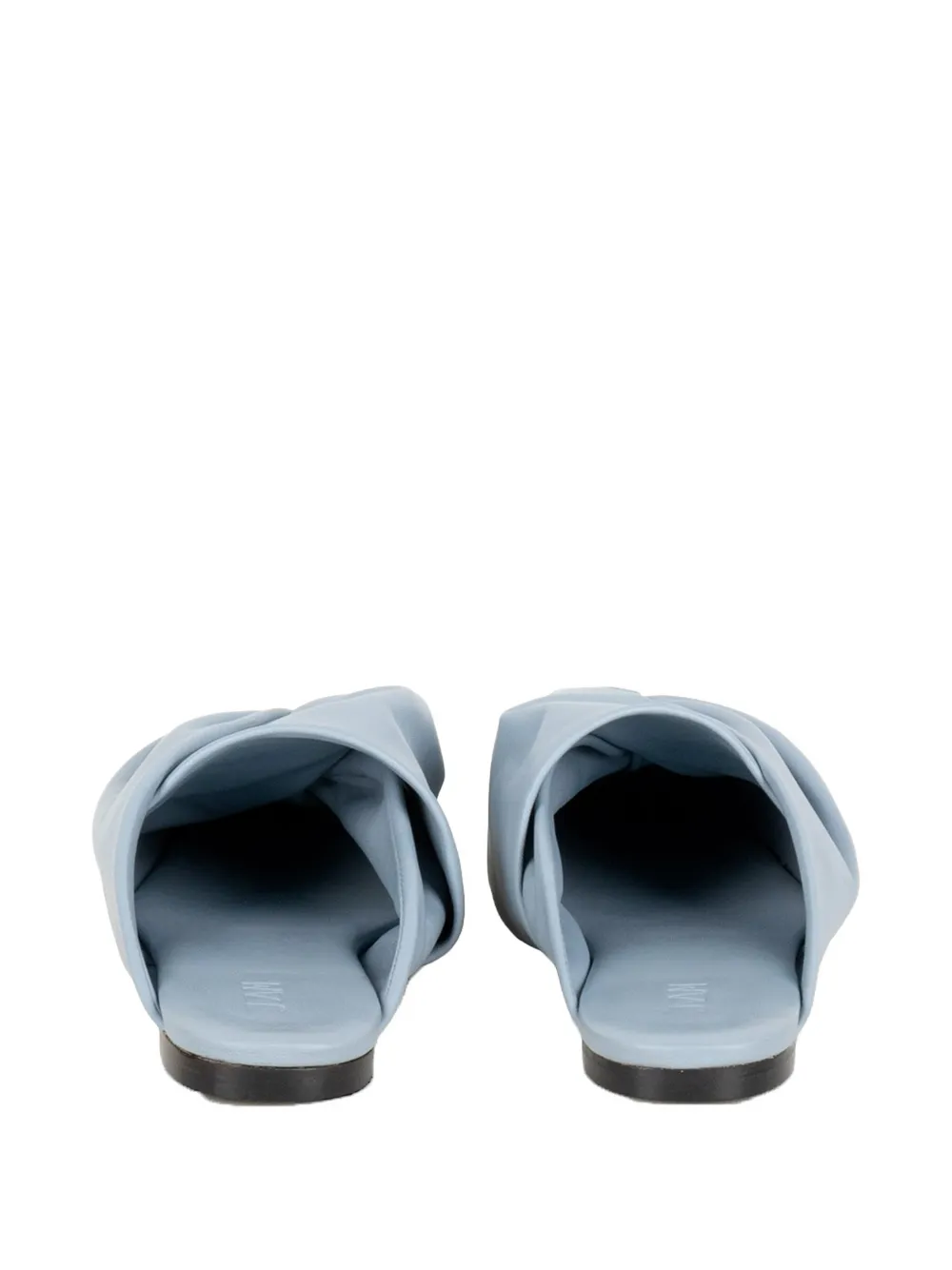  Jvam Mules Con Puntera Cuadrada - Azul 