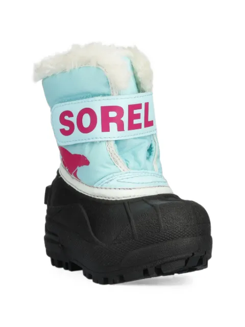 SOREL KIDS touch-strap faux-fur boots