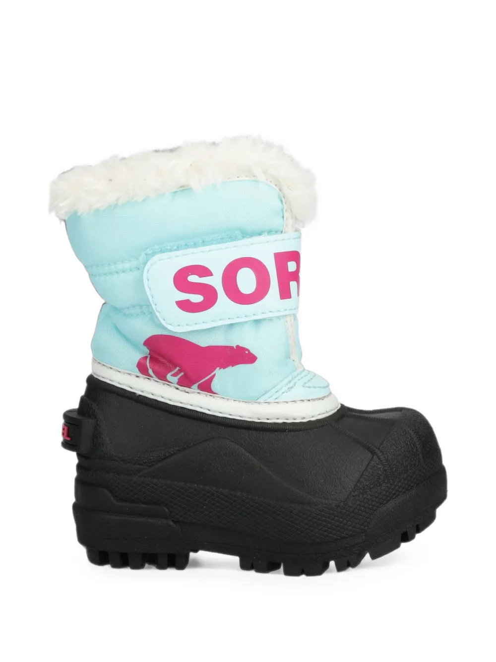 SOREL KIDS touch-strap faux-fur boots Blauw