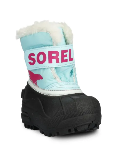 SOREL KIDS 터치 스트랩 페이크 퍼 부츠