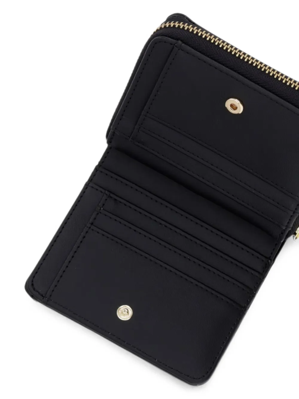 Love Moschino Portemonnee met kwastje en logo-plakkaat Zwart