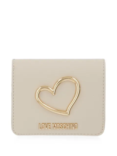 Love Moschino heart-plaque logo-lettering wallet