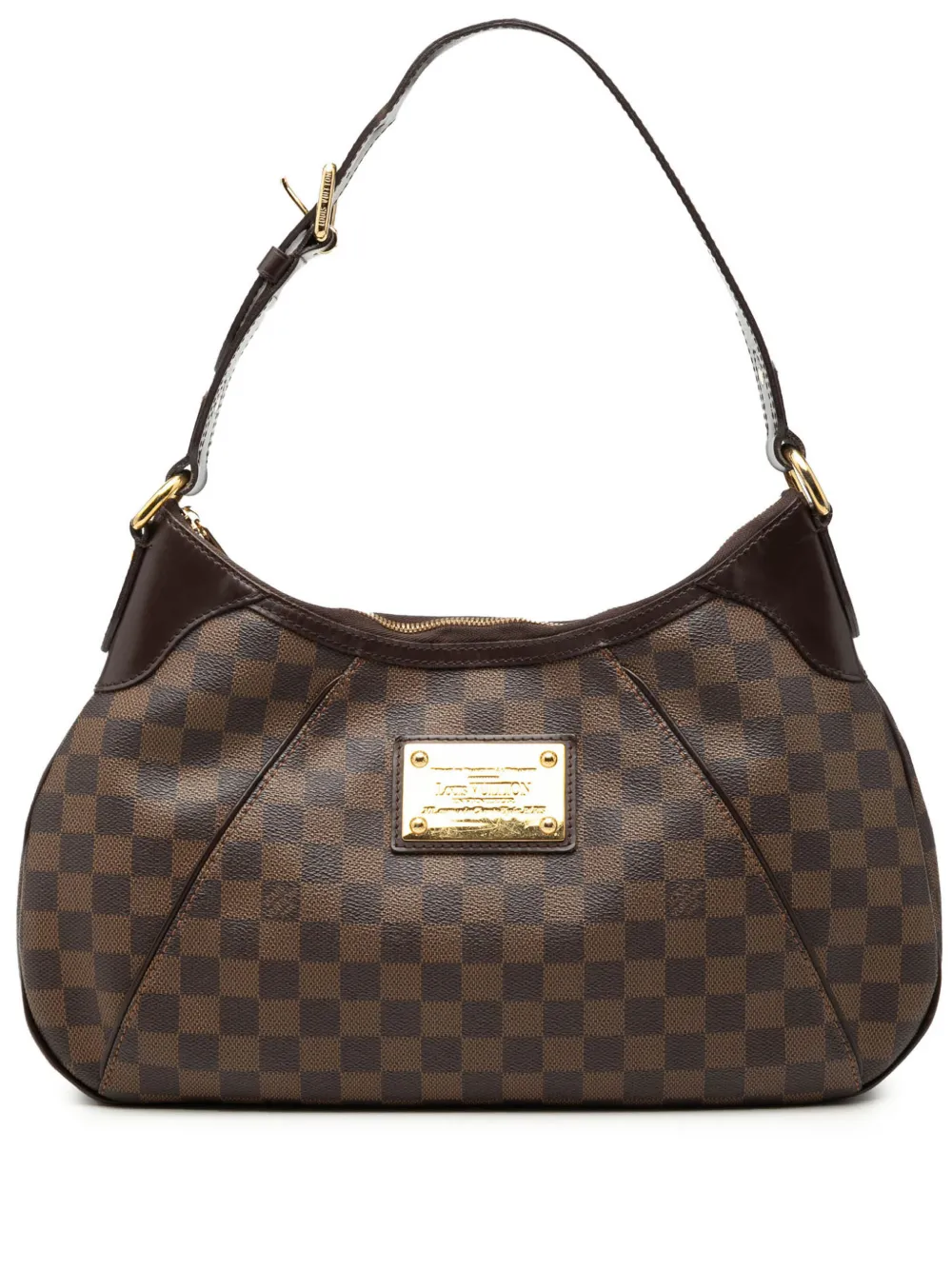 Louis Vuitton Pre-Owned 2008 Damier Ebene Thames GM shoulder bag - Braun