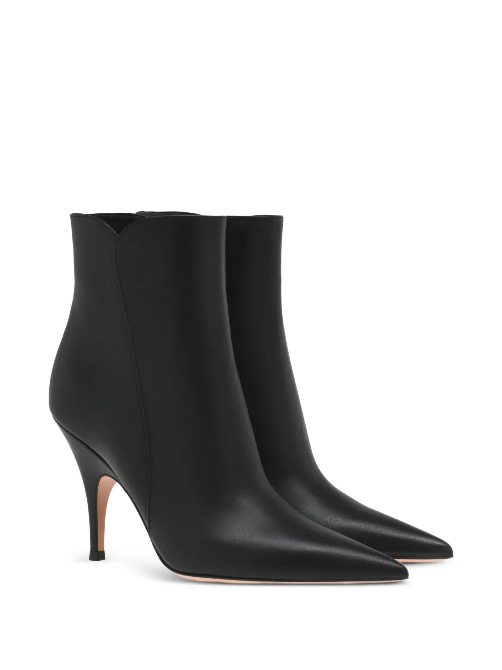 Gianvito Rossi Sofia enkellaarzen met puntige neus Zwart