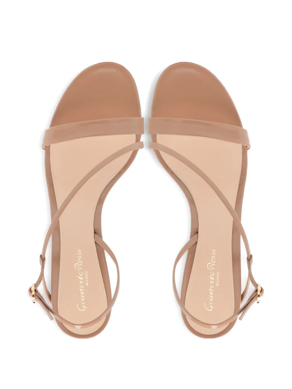 Gianvito Rossi Manhattan leather sandals Beige