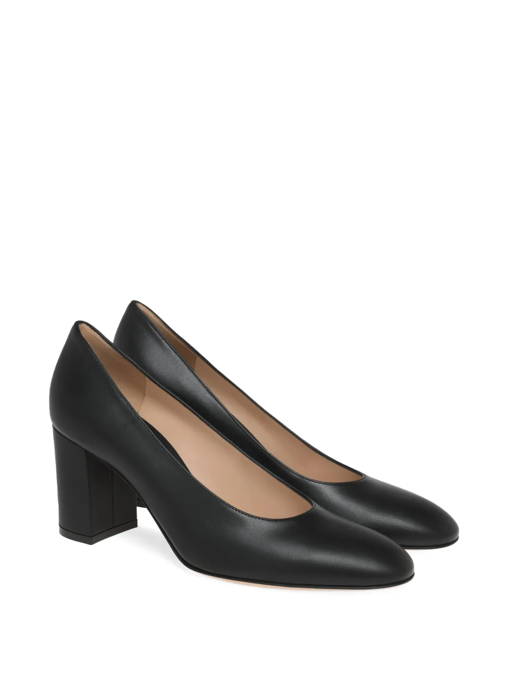 Gianvito Rossi Ryan block-heel pumps Zwart