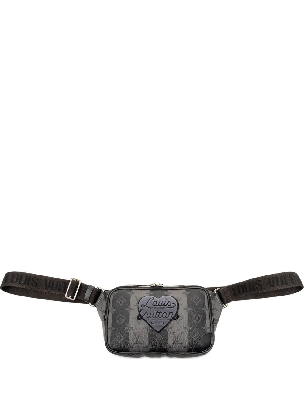 Louis Vuitton Pre-Owned 2010-2026 Monogram Eclipse Stripes Modular Sling Bag crossbody bag - Black