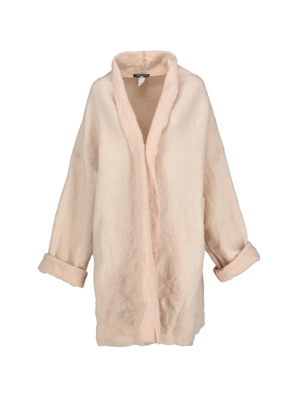 Rossana Orlandi shawl-lapel turn-up cuffs coat - Toni neutri