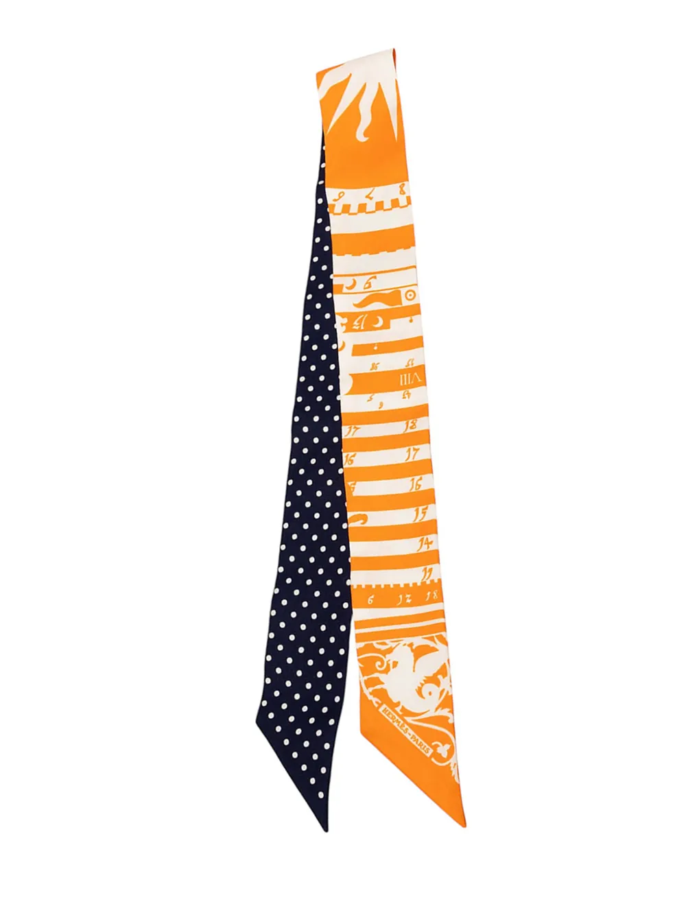 Hermès Pre-Owned 2015-2020 Astrologie a Pois Twilly Scarf scarves - Arancione