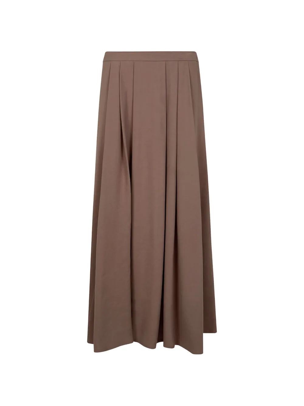 Seventy wide-pleated midi skirt - Toni neutri